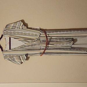 No Boundaries  size XXL (19) Bohemian Romper with high low green and white